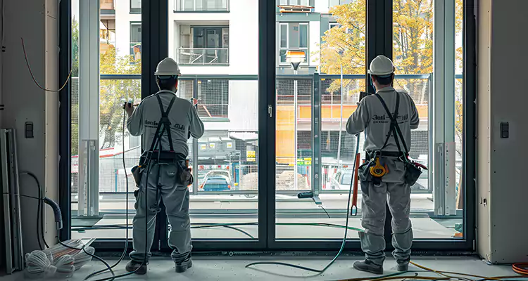 Patio Door Glass Replacement with Built-In Blinds in Bayonet Point, FL